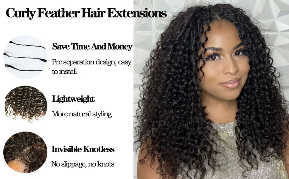 NABI Updated Miracle Knots Hair Pre-Separated Burmese Crochet Human Hair DeepWave 14-26inch 100g/pc for Bora Boho Braids