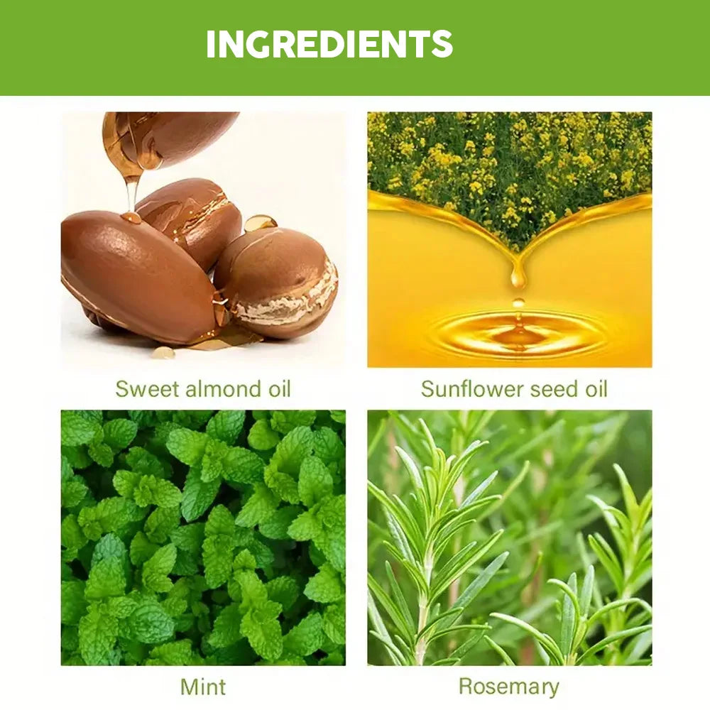Rosemary Essential Oil Pure Natural Hair Growth Scalp Treatment Anti-Frizz Strengthening Nourish Shiny Healthy Hair Care Product