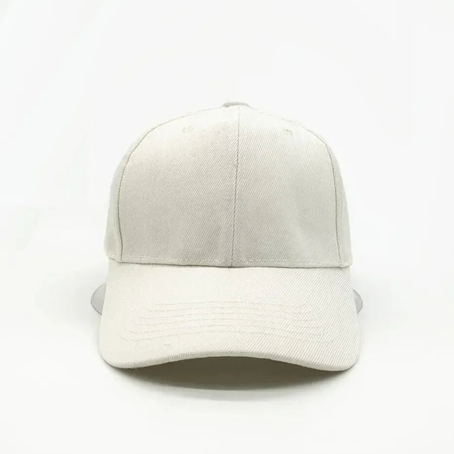 Adult solid acrylic baseball cap Curved visor hats Men women casual plain trucker cap Adjustable sun hats casquette  Dad hats