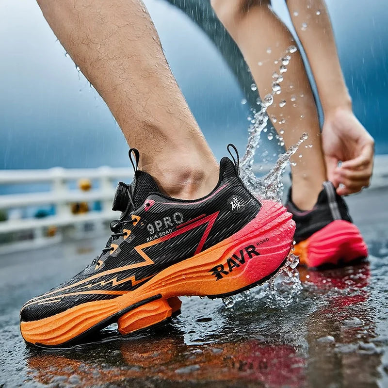 2025 New Men's Running Shoes Cushioning Carbon Plate Racing Marathon Athletic Shoes Comfortable Non-slip Sports Tennis Shoes