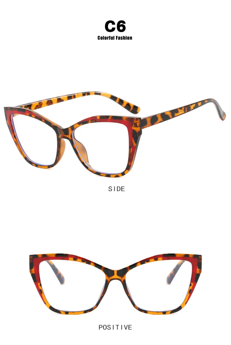 Vintage Brand Designer Cat Eye Glasses Blue Light Blocking Glasses Women Spectacle Computer Eye Protection Glass Unisex Lentes
