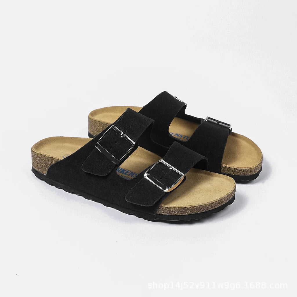 Double breasted sandals, outdoor flip flops, men's and women's soft shoes for outdoor wear
