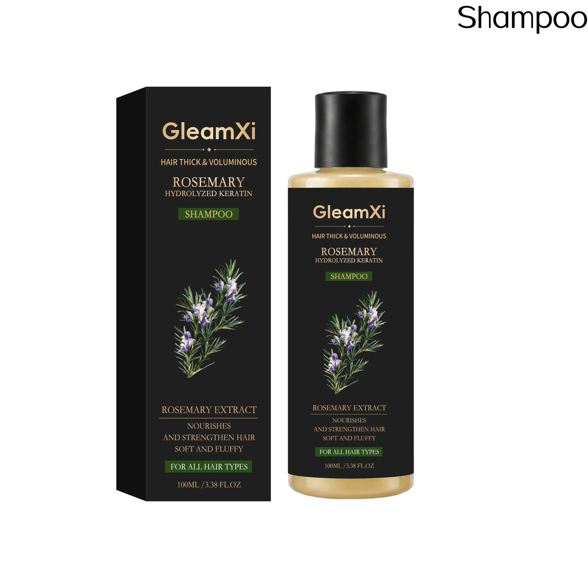 GleamXi Rosemary Hair Hydrolyzed Keratin Conditioner Anti Frizz Repair Split Ends Nourish Dry Damage Hair Smoothing Conditioner
