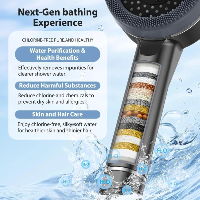 Shower Head Showers for Bathroom Fixtures and Accessories Four Modes Adjustment Shower Faucet Shower Phone Bathroom Accessories