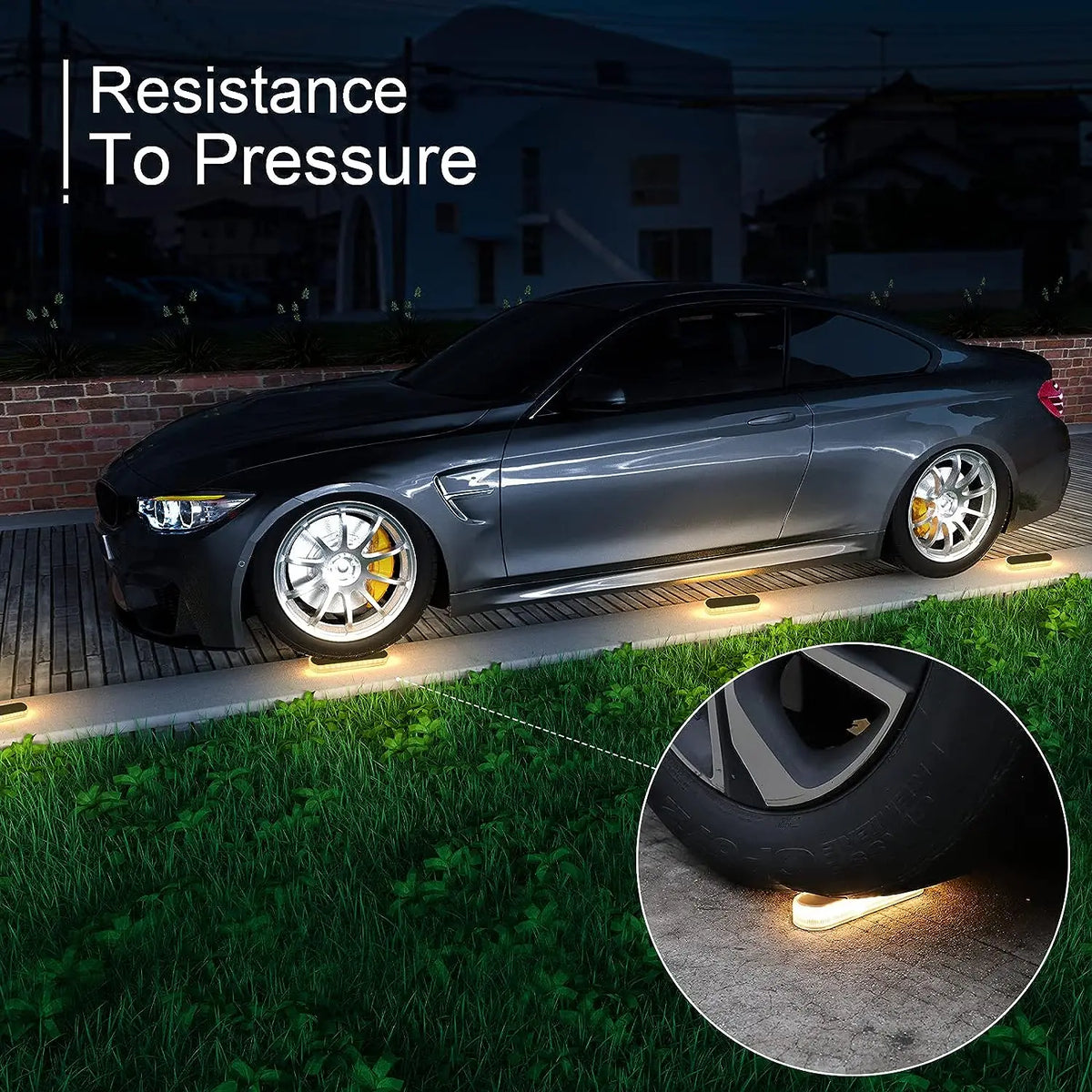6 Pack Solar Step Lights Waterproof IP68 Outdoor LED Path Lights Auto On OFF Solar Deck Light for Stairs Driveway Walkway Dock