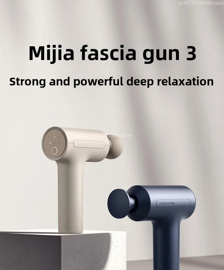 Mijia Fascia Gun 3 Muscle Massage Gun Dual Mode 3 Massage Heads 25KG Thrust Shoulder and Neck Relaxation Massage Driver