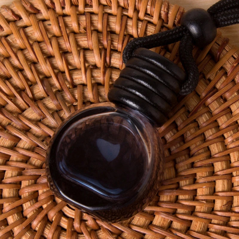 New 1Pc Black Cap Dyed Square Cap Empty Bottle Car Essential Oil Diffuser Fragrance Air Freshener Scent Perfume Bottle Ornament