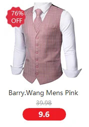 Designer Vest for Men Purple Embroidered Silk Waistcoat Tie Pocket Square Set Wedding Formal Male Suit Party Barry Wang
