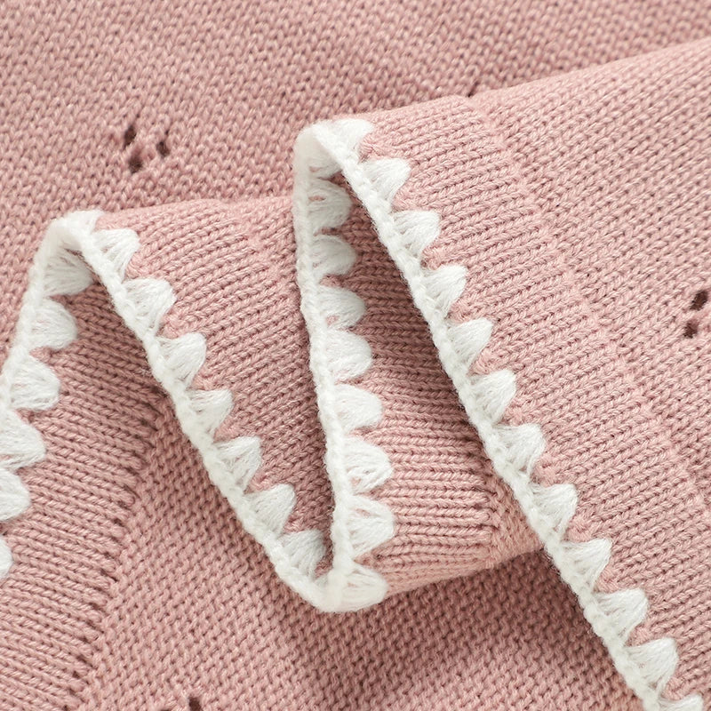 Soft Comfortable Baby Swaddle Blankets 90*70cm Newborn Boys Girls Knitted Sleeping Covers Stuff for Stroller Bassinet Infant Mat