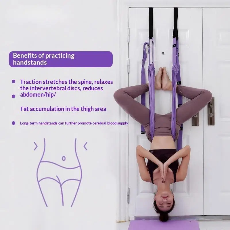 Yoga Inversion Sling Door Strap Backbend Stretch Harness Polyester Fitness Support for Home Training Flexibility Exercise