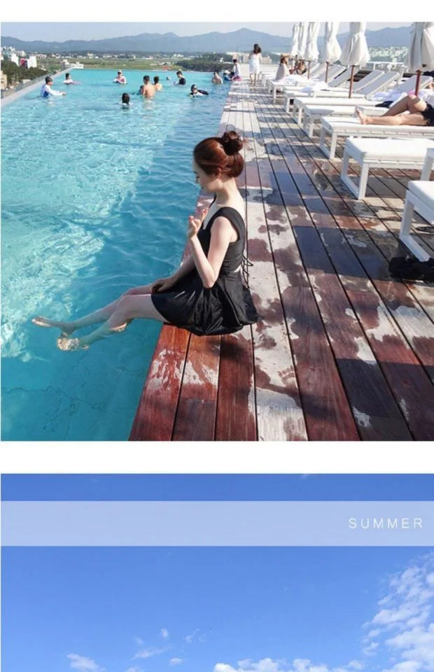 New Summer Women's Solid Color One-piece Swimsuit Slimming and Sexy Backless Tight Swimsuit Outdoor Party Pool Swimsuit