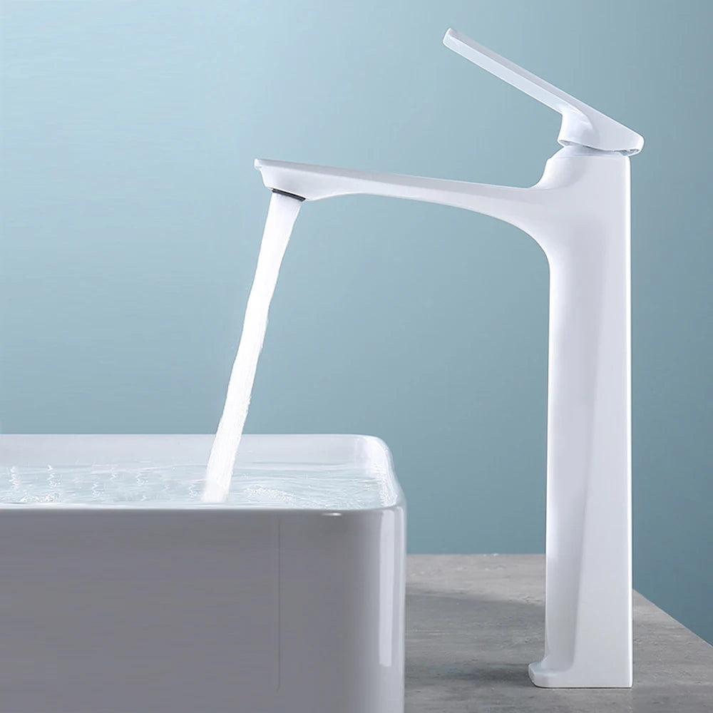 Black Bathroom Sink Faucet for Two Hole Kitchen Stainless Steel Washbasin Shower Faucet Accessories Hot & Cold Water Mixer Tap
