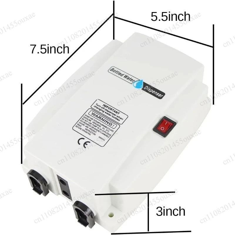 5 Gallon Bottle Electric Water Pump Single Tube 110V/220v AC US Plug Countertop Drinking Water Jug Pump for Kitchen Refrigerator