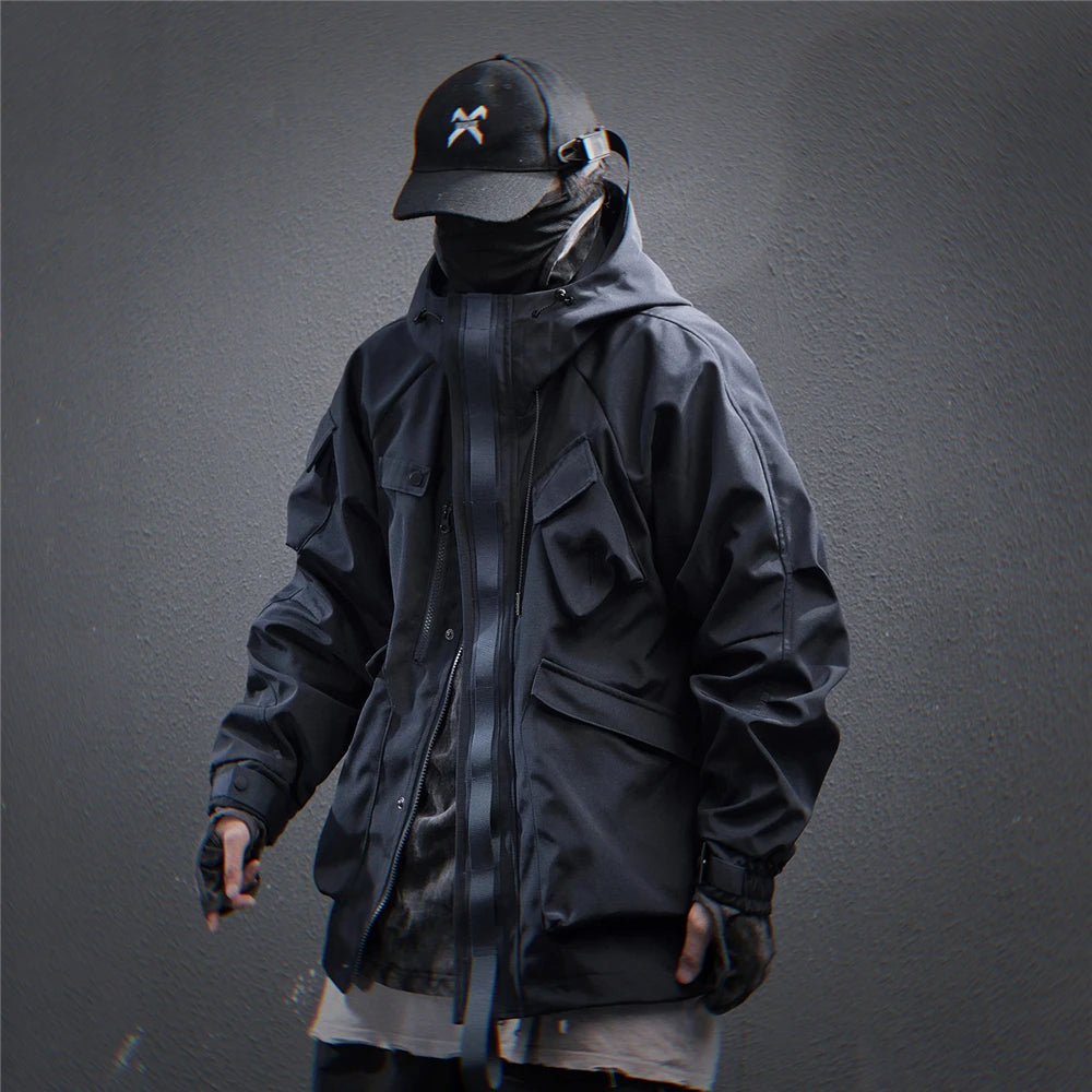 11 BYBB'S DARK 2025 Tactical Jackets Hooded Windbreaker Mens Cargo Function Jacket Fashion Coats Outwear Techwear Streetwear  ﻿