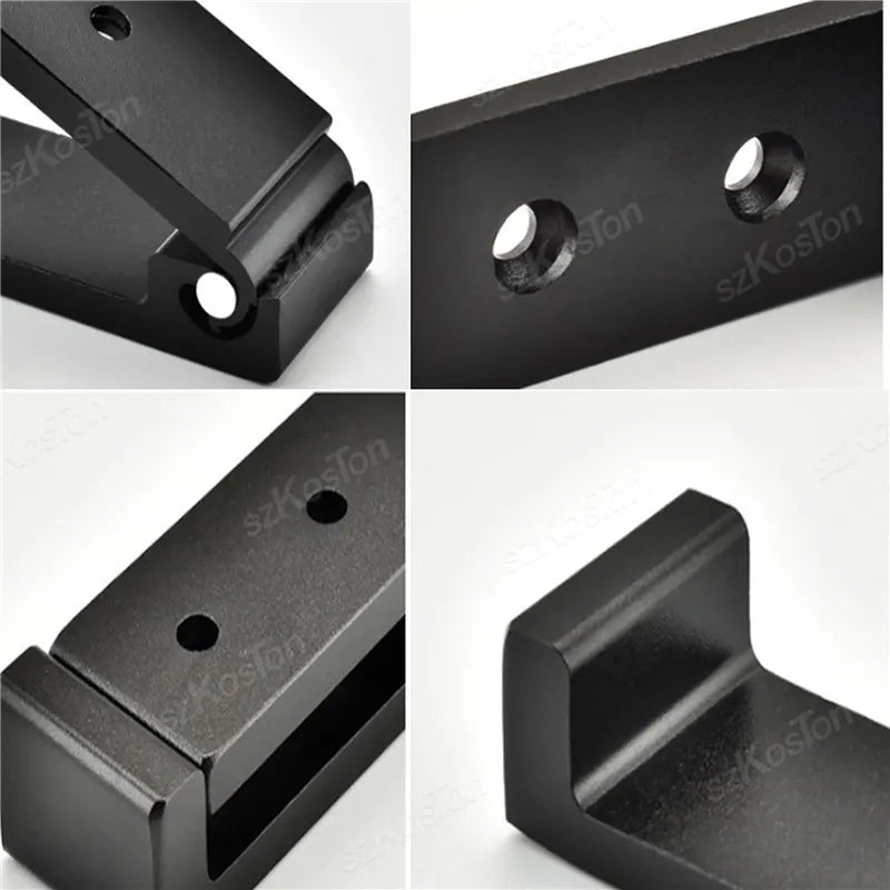 Folding Wall Hook Hidden Robe Towel Coat Hook Aluminum Alloy Hook for Home Kitchen Bathroom Black Sliver Towel Hanger