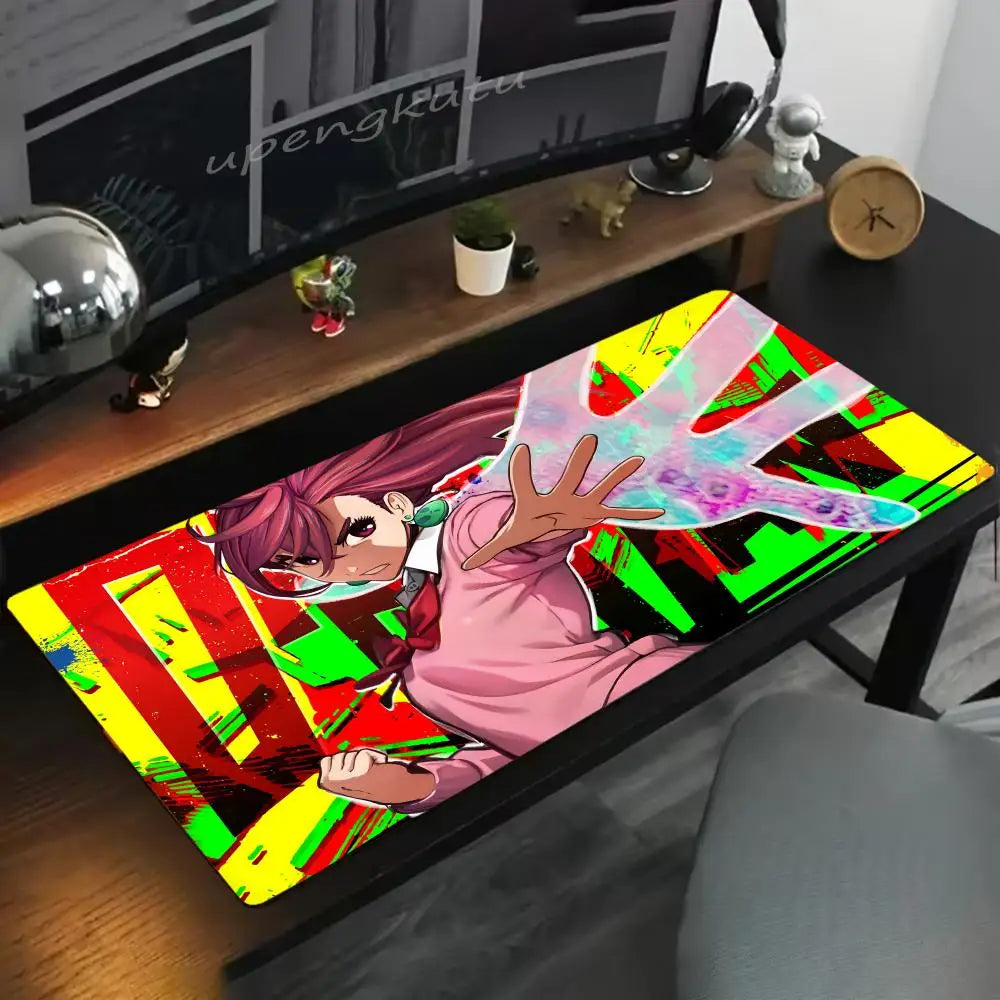 Dandadan Mouse Pad XXL Anime Extended Laptop Ayase Momo Takakura Ken Seiko teclado Mousepad Gaming Accessories Keyboard Desk Mat