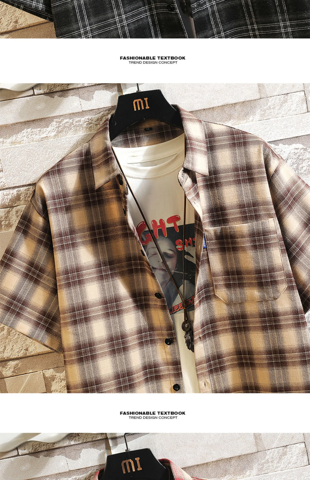 New Men's Shirts Casual Loose Designer Plaid Short Sleeve Shirts Mens Clothing Trend Social Mens Office Shirt Daily Work 5XL
