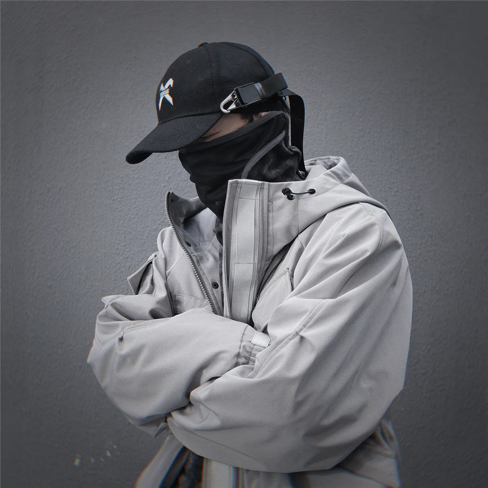 11 BYBB'S DARK 2025 Tactical Jackets Hooded Windbreaker Mens Cargo Function Jacket Fashion Coats Outwear Techwear Streetwear  ﻿