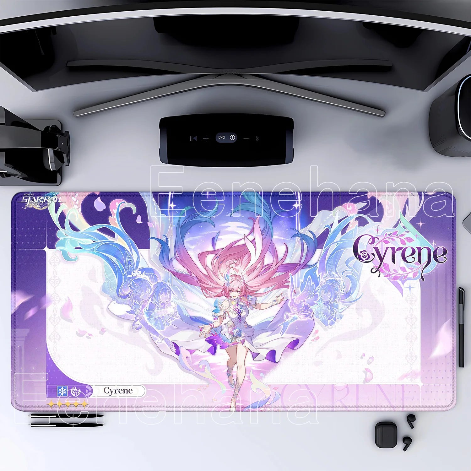 Mouse Pad Honkai Star Rail Cyrene HD printing Pretty Gaming Lock Edge Large Rubber Anime kawaii Mousepad Laptop offices Desk Mat