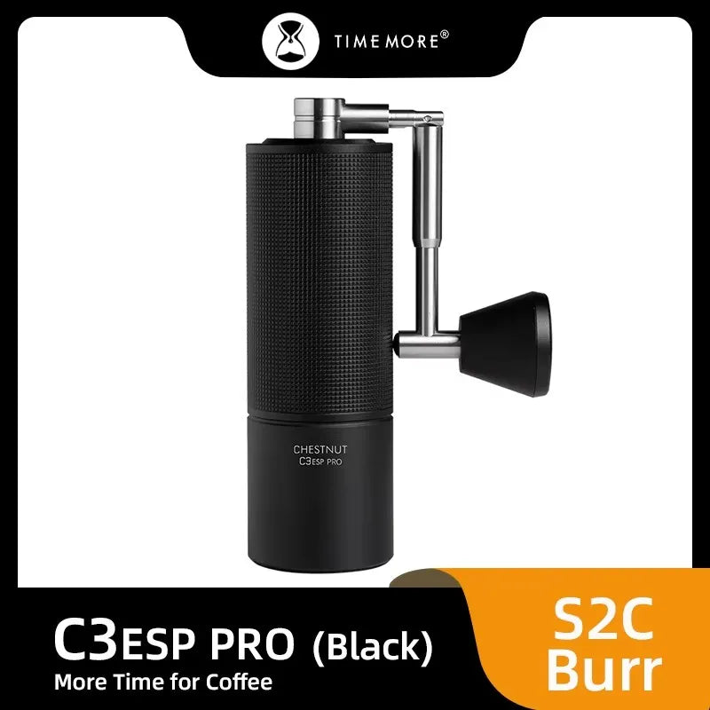 TIMEMORE  Chestnut C3ESP PRO /C3S pro Manual Coffee Grinder Capacity 25g Hand Adjustable Steel Core Burr Send Cleaning Brush