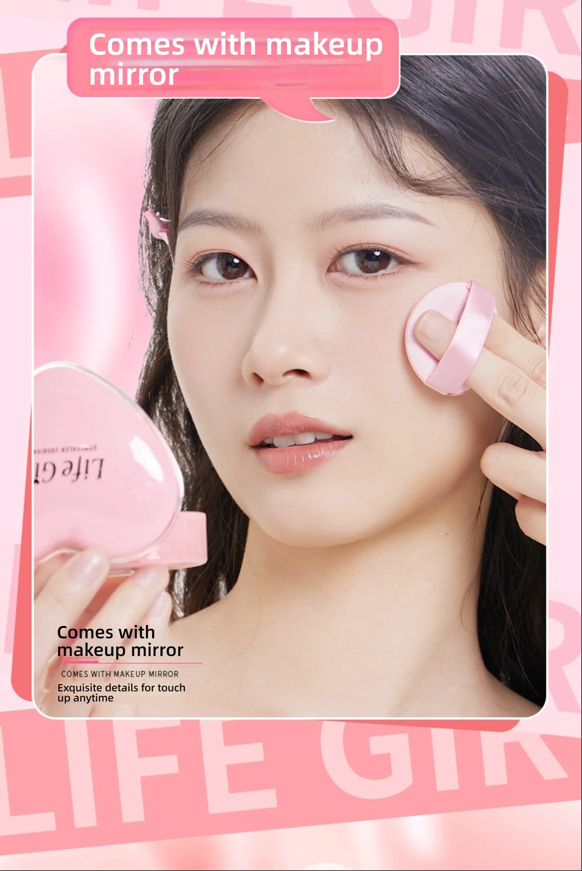 Life Girls Dewy Cushion Foundation 2025 ✦ Milky Hydrating Concealer & Skin Brightener ✦ Transfer-Proof, Buildable Coverage for G