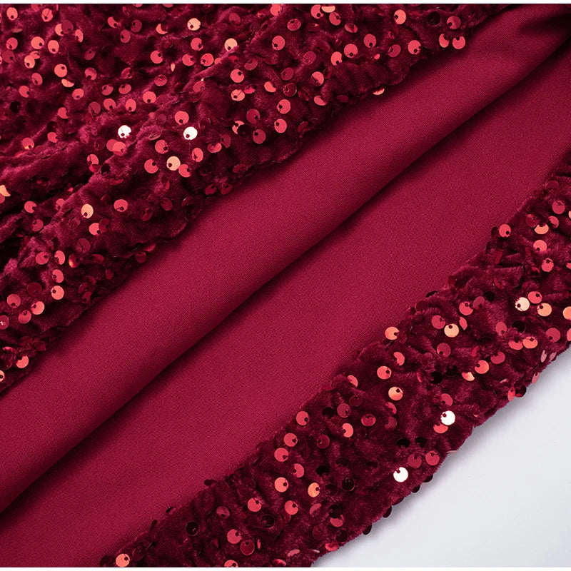 Sexy Sequin Patchwork Scarf Collar Dress Women Fashion Strapless Backless Bodycon Mini Dresses 2026 Lady Party Evening Gown