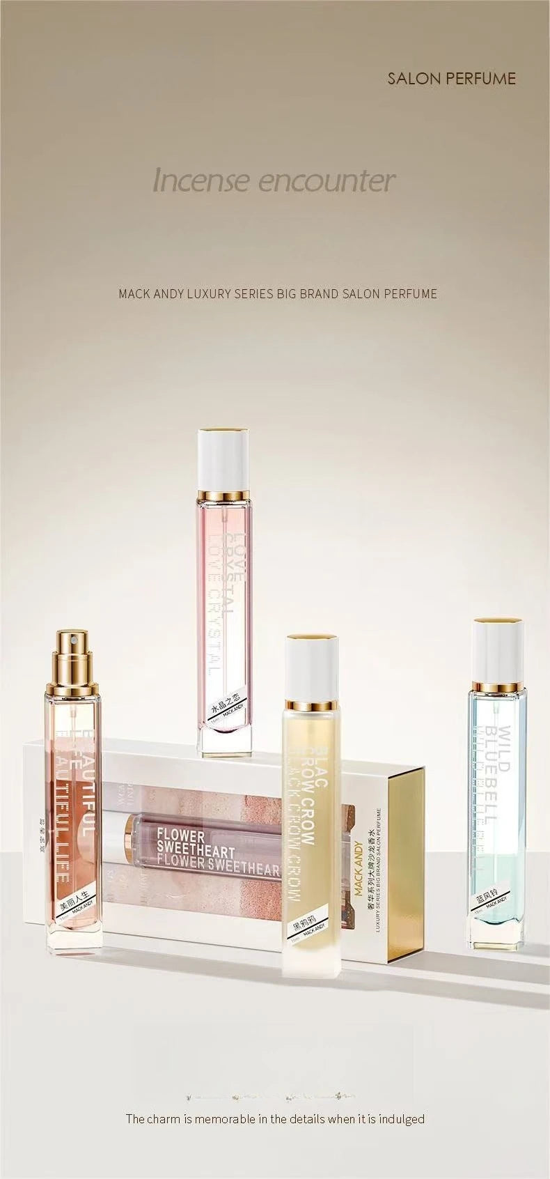 High-End Salon Grade Women's Perfume Fresh Natural Light Scent Long-Lasting Luxury Fragrance Affordable Alternative 15ml