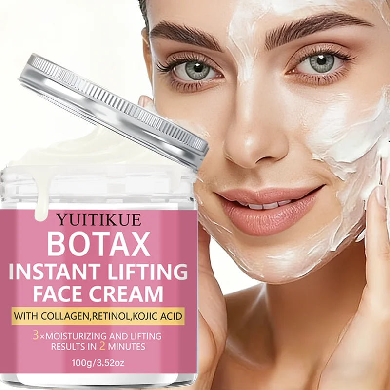 YUITIKUE BOTAX Face Cream Instant Lifting Collagen Retinol Kojic Acid Hydrating Smoothing Texture