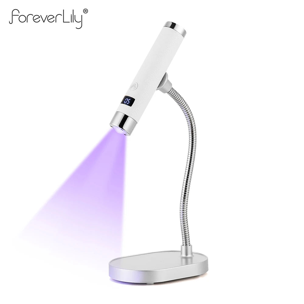 Auto-Sensing Handheld Nail Dryer Smart Sensor Nail Gel Curing Desk Nail Lamp Portable Gel Nails Fast Drying UV LED Light Pen