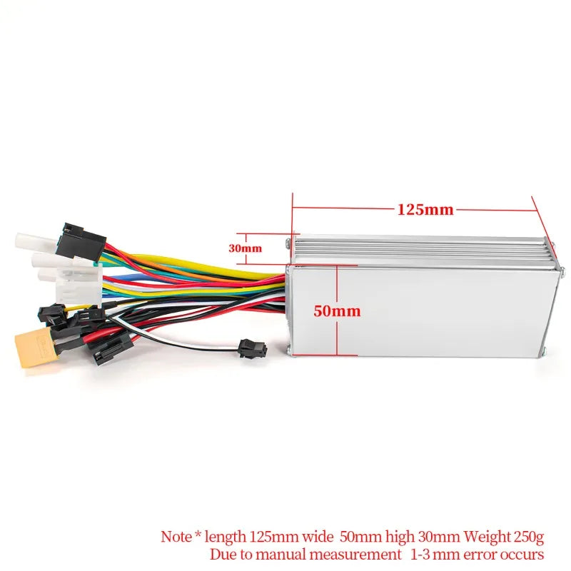 500W 25A Electric Bike Brushless Controller with LCD Display 24V 36V 48V Scooter Motor Controller Ebike Accessories