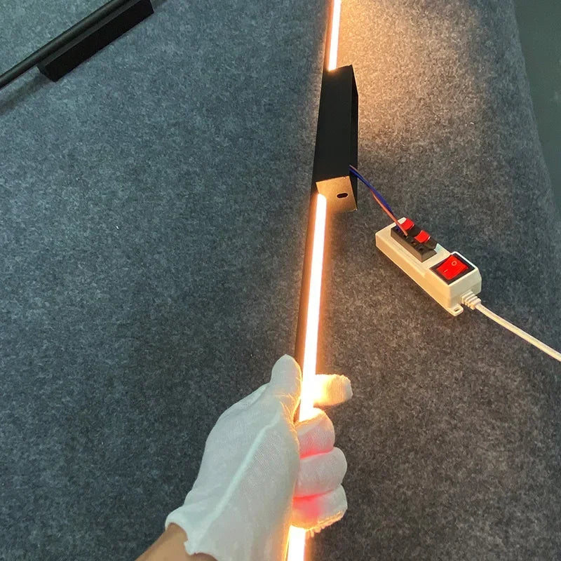 Modern LED Wall Lamp Bedroom Decoration Indoor Fixture Living Minimalist Lines Black Light Sconces Stair Hallway Wall Lights
