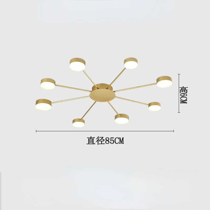 Nordic LED Ceiling Indoor Lighting Home Lamps Living Room Dining Bedroom Cloakroom Decoration Chandelier Lights Modern Wall Lamp