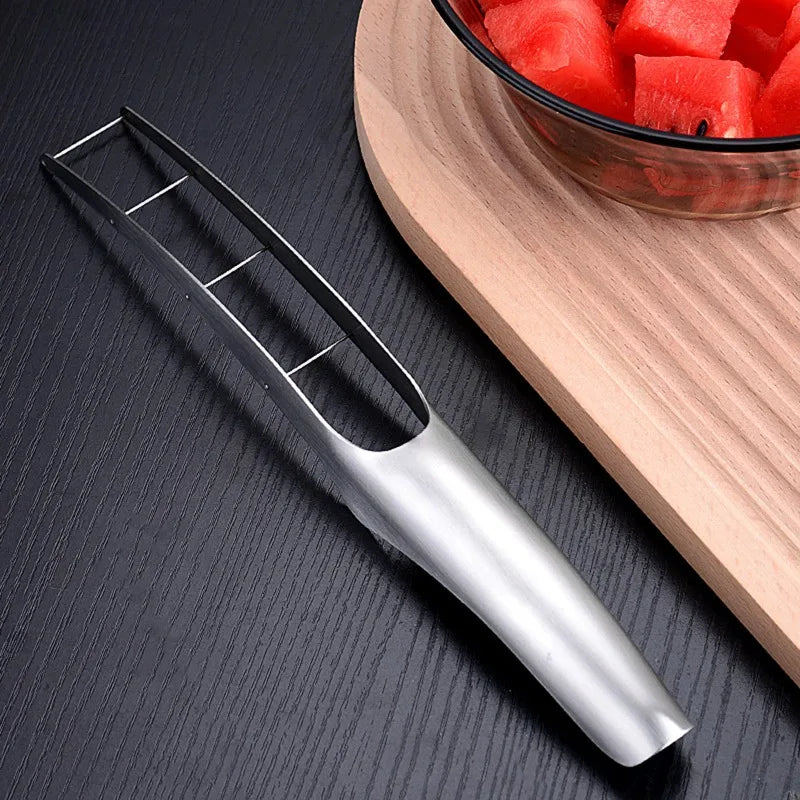 Watermelon Cutter 304 Stainless Steel Watermelon Dicing Cutter Manual Fruit Easy Segmentation Tools Home Use Kitchen Gadgets