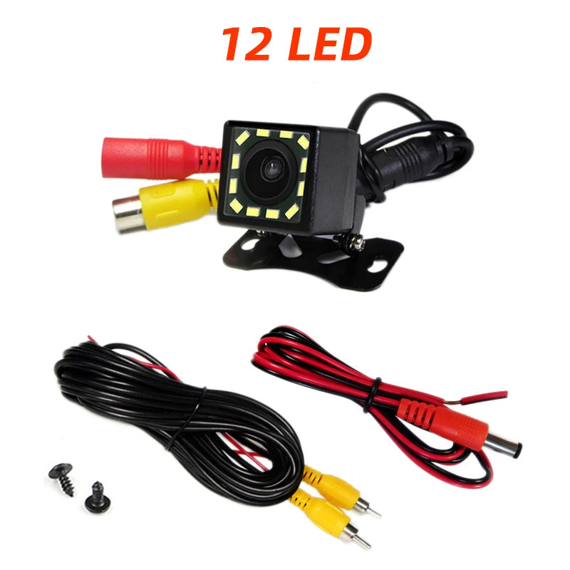 Car Rear View Camera Optional 4/8/12 LED Camera HD Night Vision Support Display to Assist car Parking and Reversing