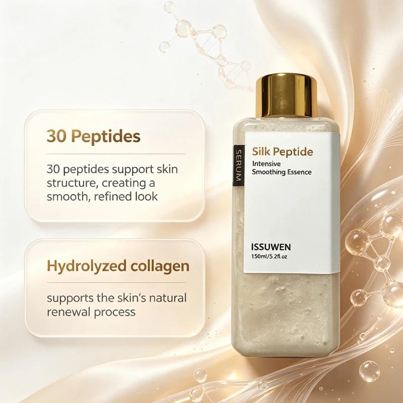 Silk Peptide Silk Essence Water Fade Fine Lines Increase Skin Elasticity Moisturize Refreshing Non Greasy Mild Toner