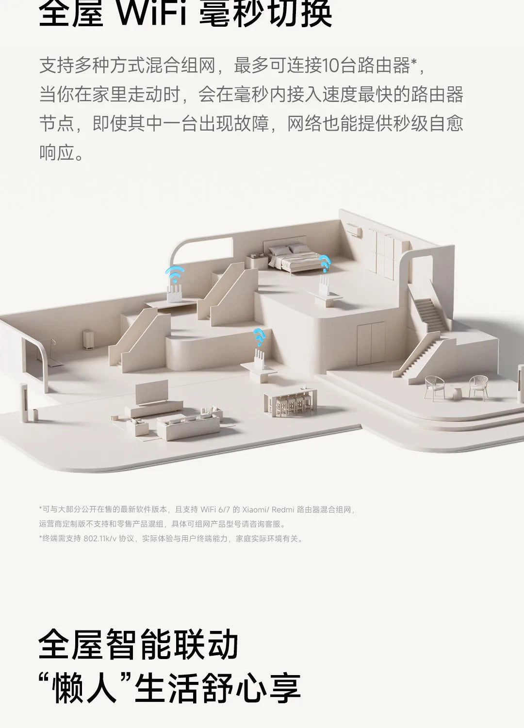 Xiaomi BE3600 2.5G Version Wifi 7 lOT Home Smart Linkage Enhanced OFDMA Support Mesh Networking Mi Home Safely Control