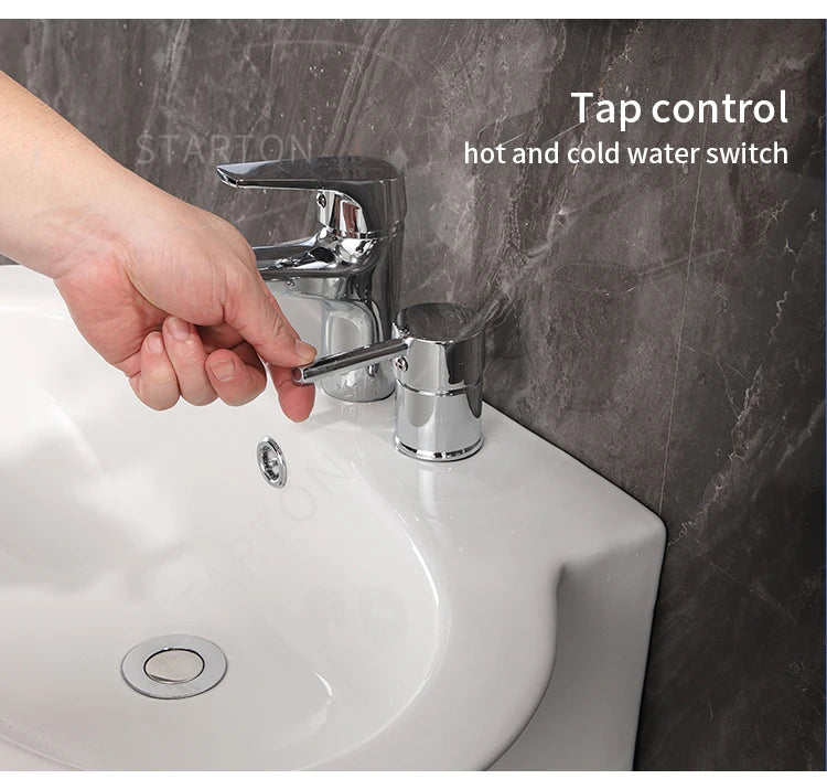 Ceramic Floor Mounted Wash Basin Pedestal Foot Washing Sink