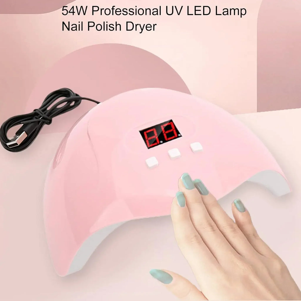 Intelligent Manicure Phototherapy Machine LED UV Light With 3 Timers Automatic Sensor LCD Display Professional Nail Art Tools