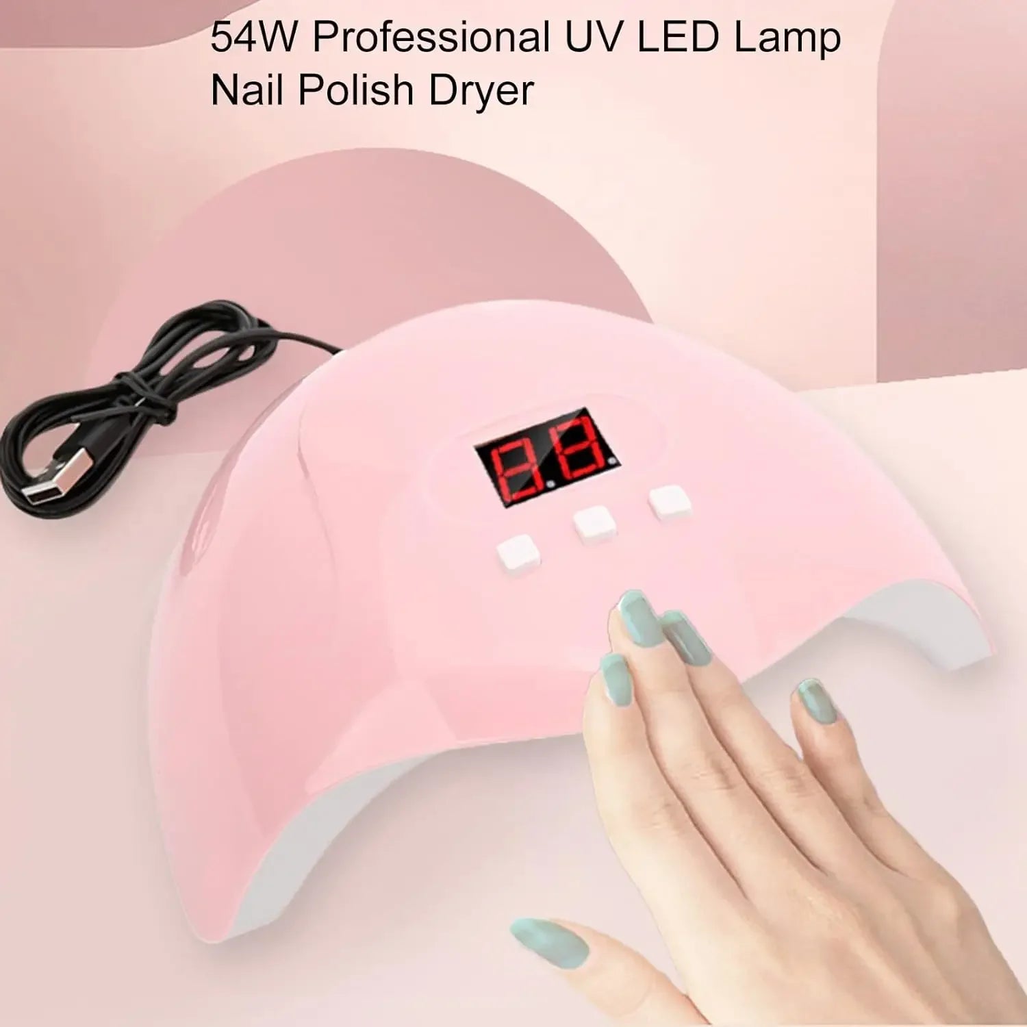 Intelligent Manicure Phototherapy Machine LED UV Light With 3 Timers Automatic Sensor LCD Display Professional Nail Art Tools
