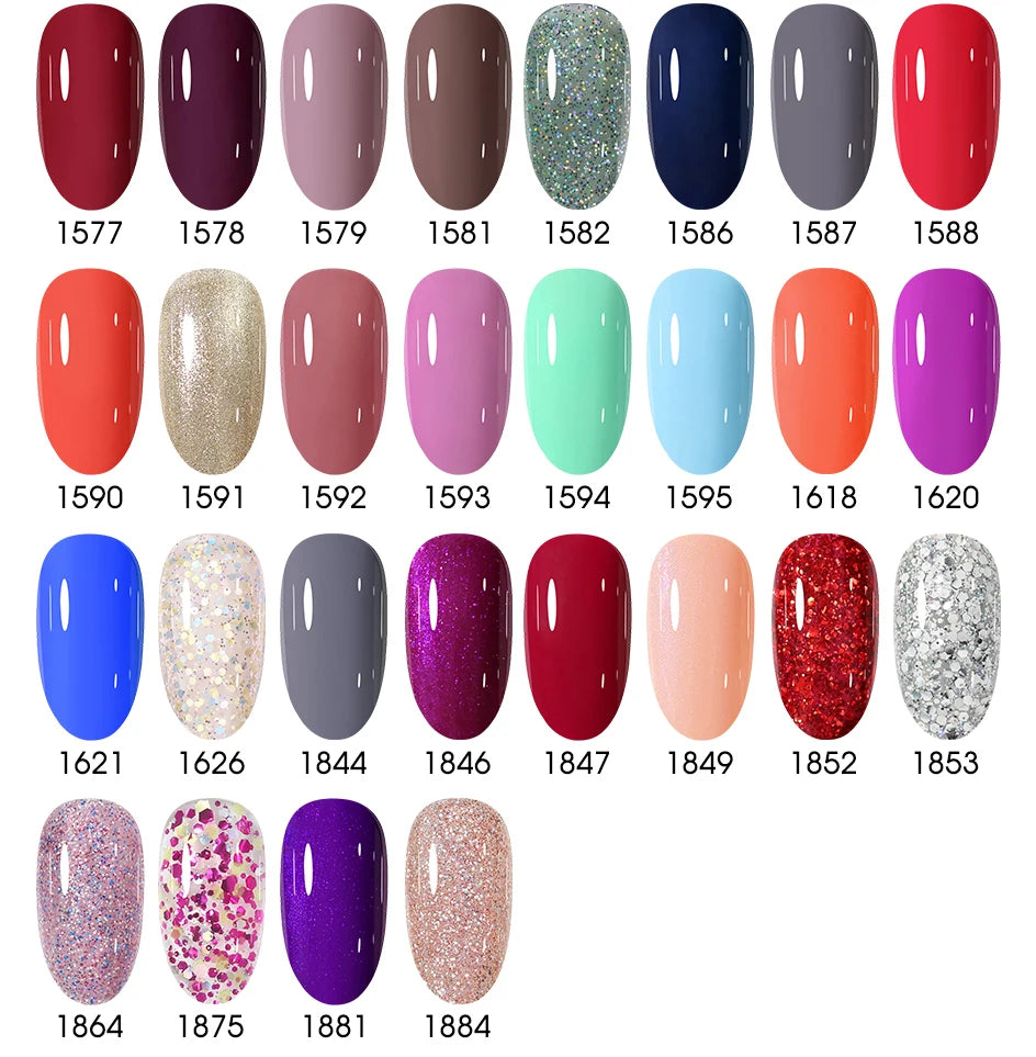 Clou Beaute HEMA TPO FREE Caramel Brown Wine Red Coffee Gel Nail Polish High Pigment Autumn Nail Art Full Coverage UV Varnish