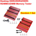 DDR3/4/5 RDIMM/UDIMM Memory Tester with LED Indicator USB C Power Supply Test Button Computer DDR3/4/5 Memory Test Card