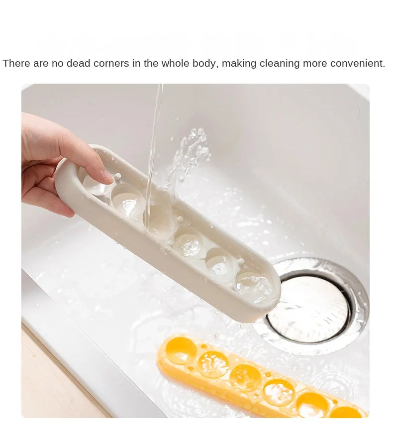 Zackoo Ice Cube Tray Food Grade Silicone Ice Grid Mold Household with Lid   Candy Bar Kitchen Gadgets in Summer