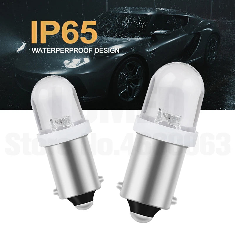 10pcs BA9S T4W LED Car light bulb T2W T3W Auto interior Lamp Round LEDs marker light emitting diode 12913 12910 12929