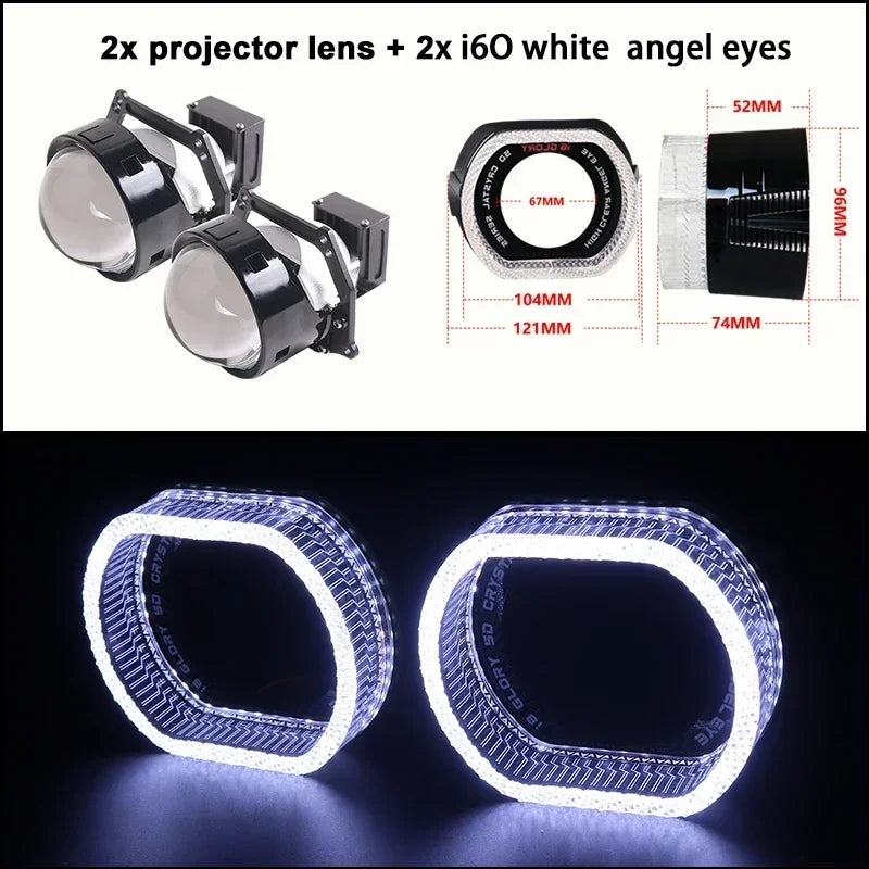 SANVI 3.0 Bi LED Lenses for Headlights Ice Lense Auto LED Projector Headlight Hella G5 3R Projector 110W Car Light Retrofit
