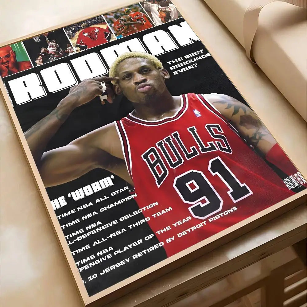 Rodman Poster Wall Art Printing Waterproof Home Living Bed Room Bar Aesthetic Decor