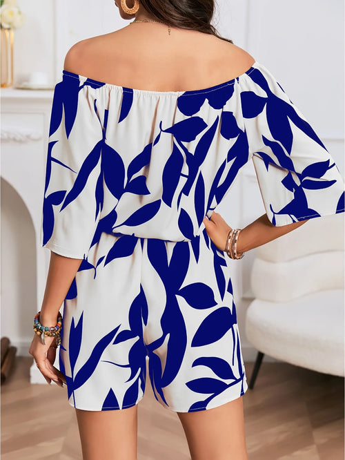 1 piece of sexy one-shoulder summer jumpsuit, comfortable and soft fabric, simple and elegant style