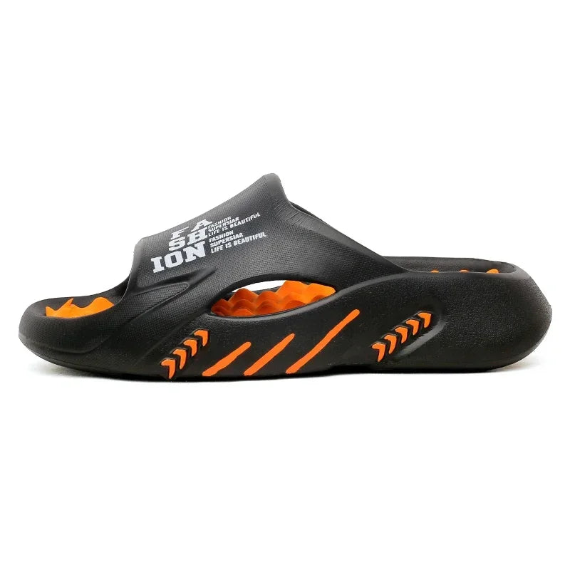 2025New Summer Men Massage Slippers Sides Indoor Outdoor Sandals Beach Casual Shoes Soft Sole Slides Men's Sandals