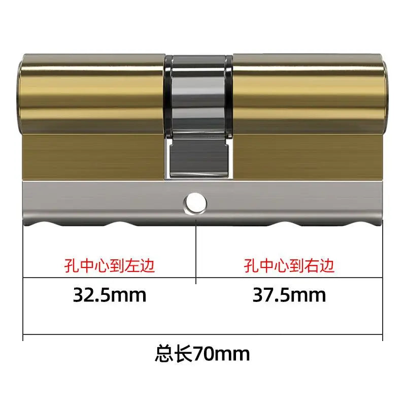 High Quality European Standard Cylinder Super C-level Anti-theft Door All Copper Lock Core, Household All Metal 8pcs Master Keys