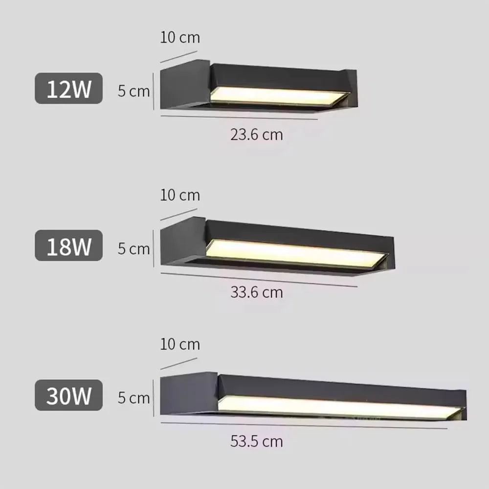 IP65 Waterproof Outdoor LED Wall Lamp Rotatable lamp Villa courtyard garden porch outdoor light Aluminum Wall Lights Fixture