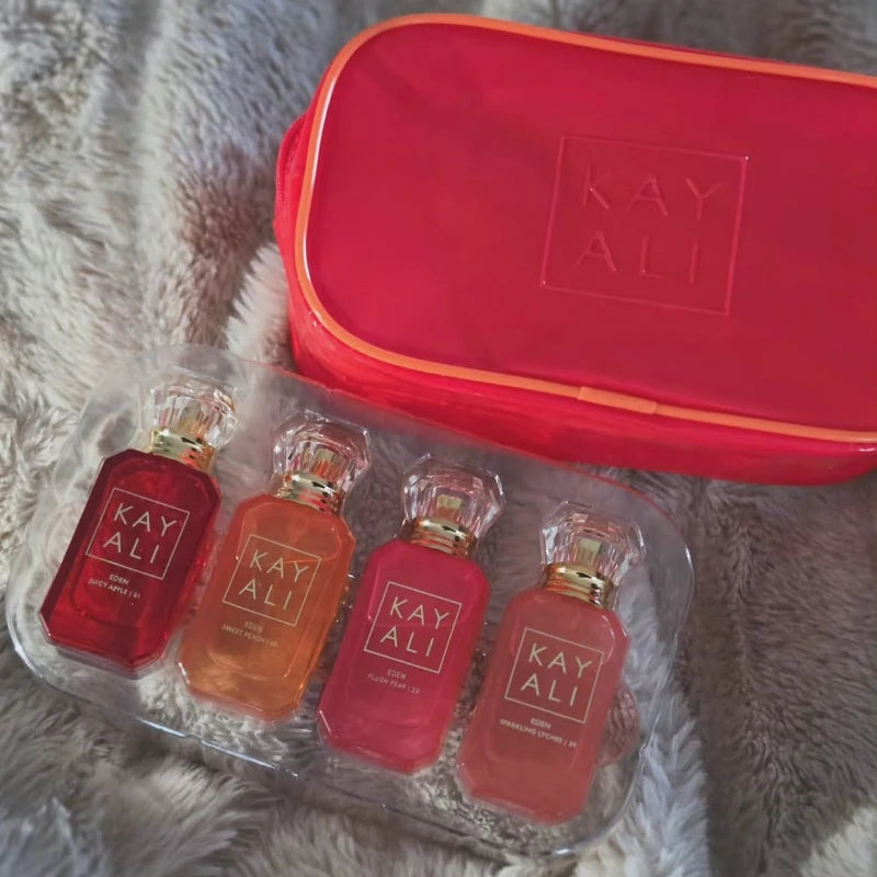 KAYALI 4*10ml Perfume Gift Set Unisex Eau De Parfum Long Lasting Fruity Floral Sweet Luxury Mini Fragrance Collection Scents